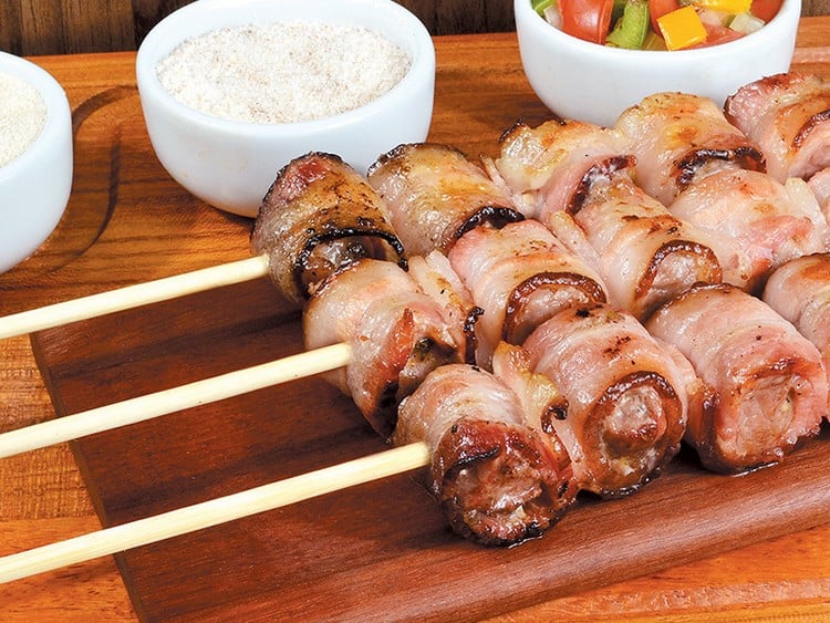 espeto carne com bacon completo - Picture of Brasa Bonito - Tripadvisor