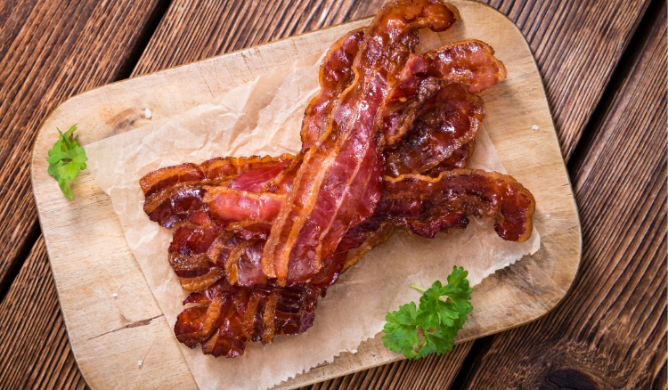 Bacon paleta e manta