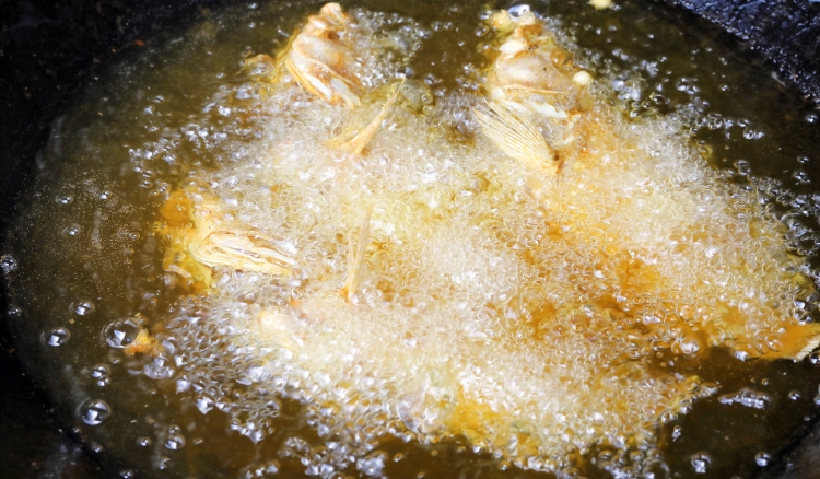 como fritar peixe no óleo